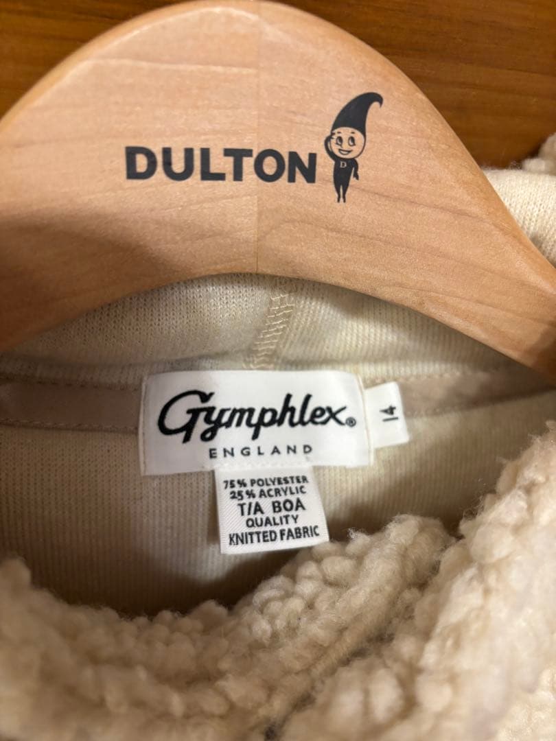 K*K様 Gymplehx フード付きボアベスト ホワイト