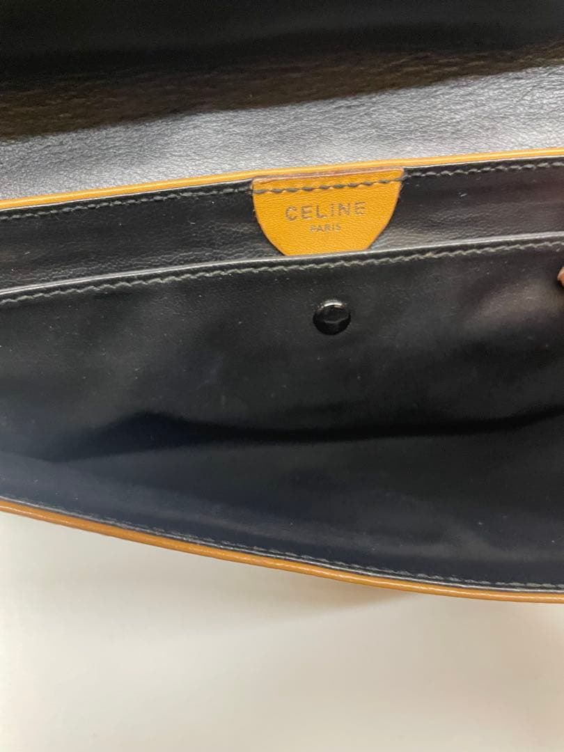 セリーヌ CELINE サルキー 馬車金具 レザー クラッチバッグ ヴィンテージ
