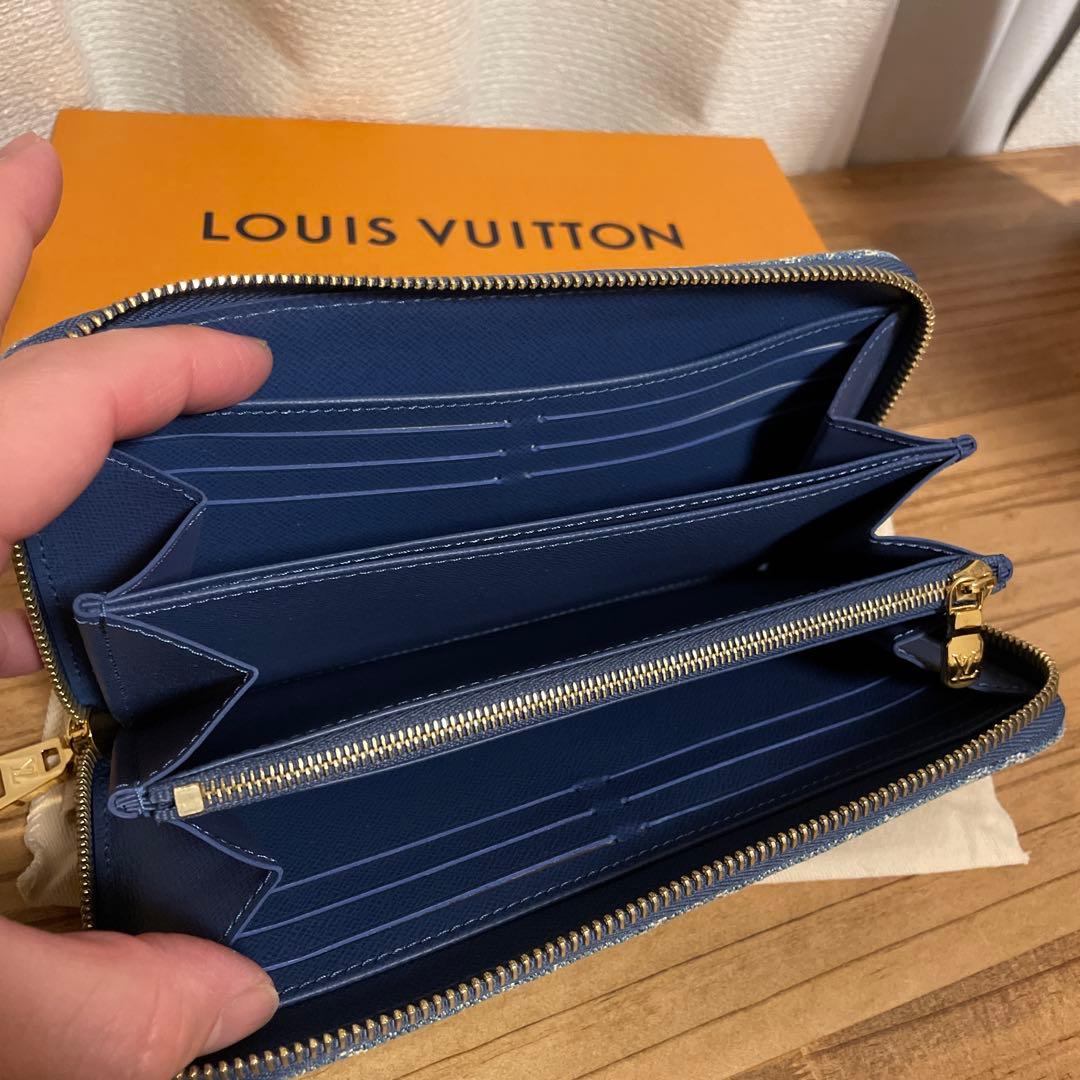 ルイヴィトン　デニム　ジッピーウォレット