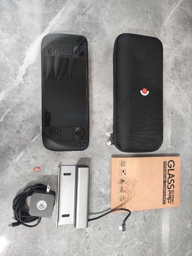 Steam Deck OLED 512GB+SDカード+スタンド+フィルム