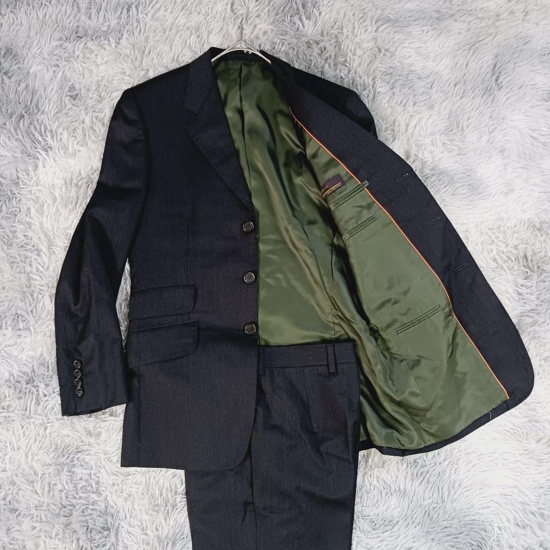 美品✨ポールスミス✨カノニコ SUPER 100's スーツ S 濃灰