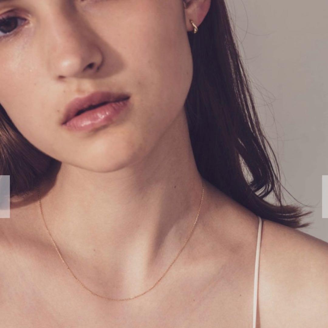 ete K18YG ミラーカットチェーン ネックレス 美品