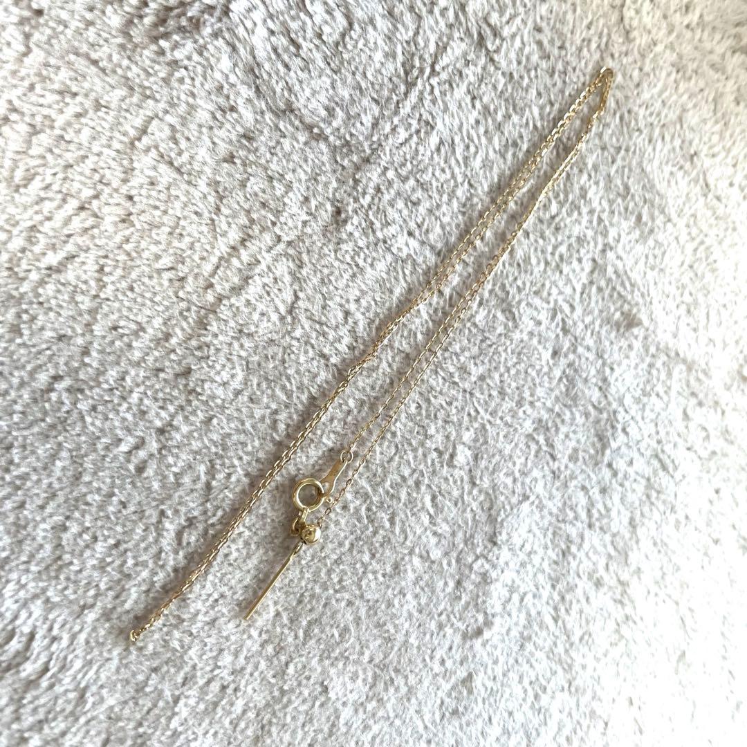 ete K18YG ミラーカットチェーン ネックレス 美品