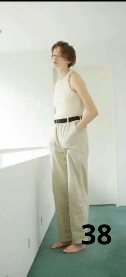 シシクイコーデュロイベーカーパンツ サイズ38 ベージュ