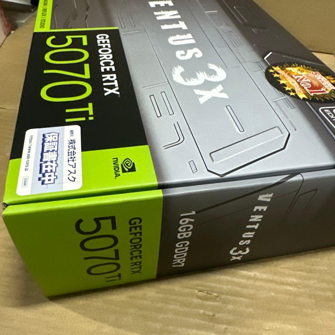 グラフィックボード・グラボ・ビデオカード MSI GeForce RTX 5070Ti 16G VENTUS 3X