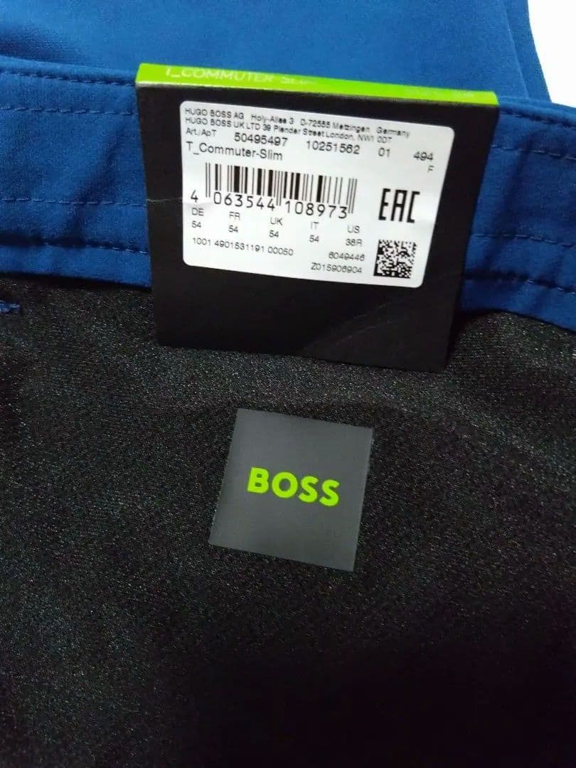 【新品未使用タグ付】Hugo BOSS　スラックス　スリムフィットチノ54