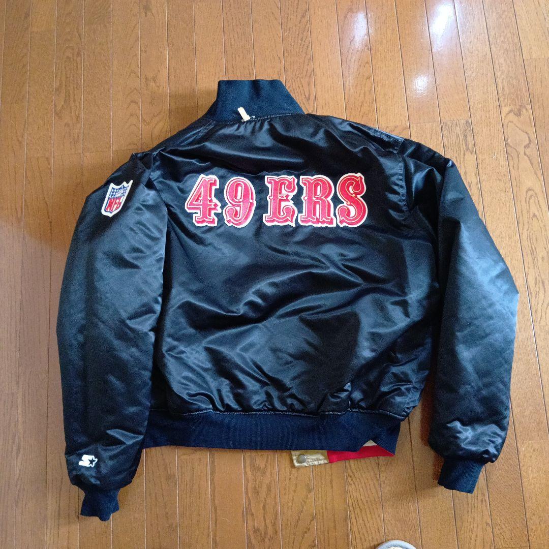 NFL 49ers　90sリバーシブル スタジャン　スターター製　Lサイズ