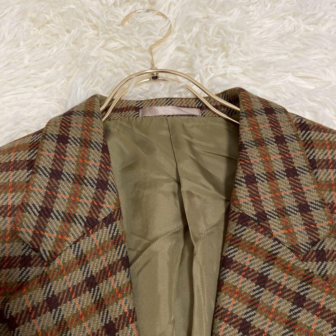 Burberrys チェック柄ジャケット ブラウン 9号 キレイめ オシャレ