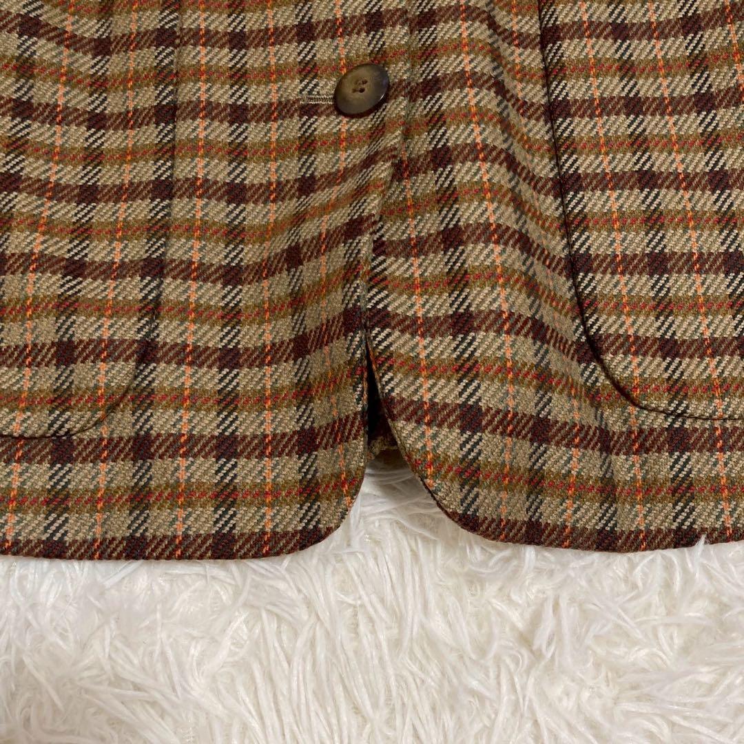 Burberrys チェック柄ジャケット ブラウン 9号 キレイめ オシャレ