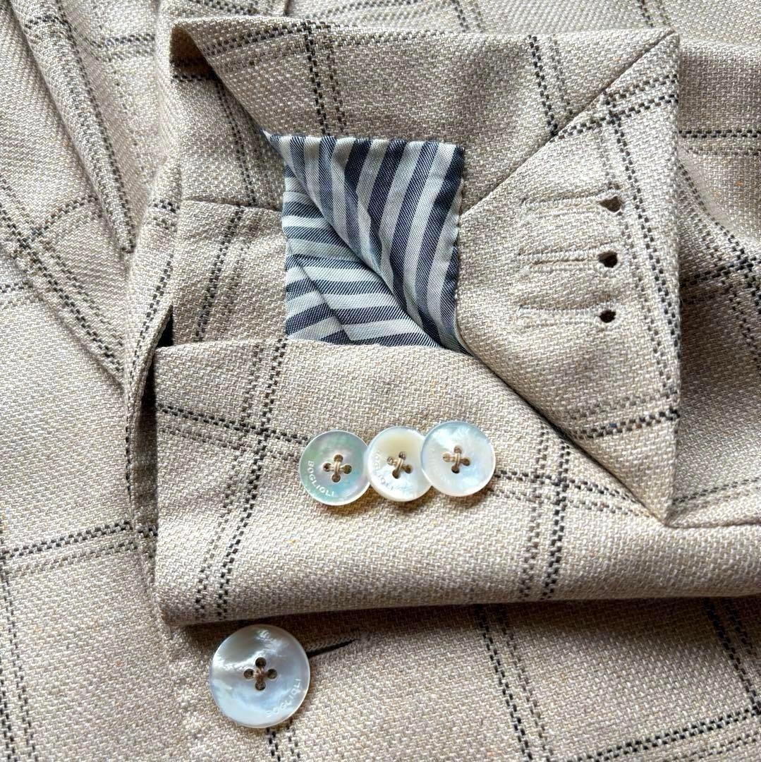 BOGLIOLI DOVER ウインドウペーンチェック 【48】シルク混合