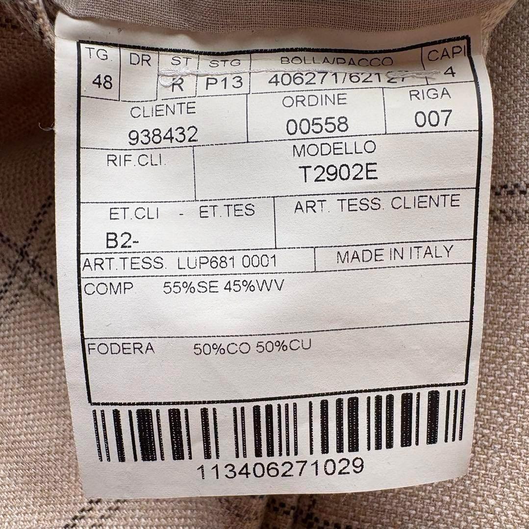 BOGLIOLI DOVER ウインドウペーンチェック 【48】シルク混合