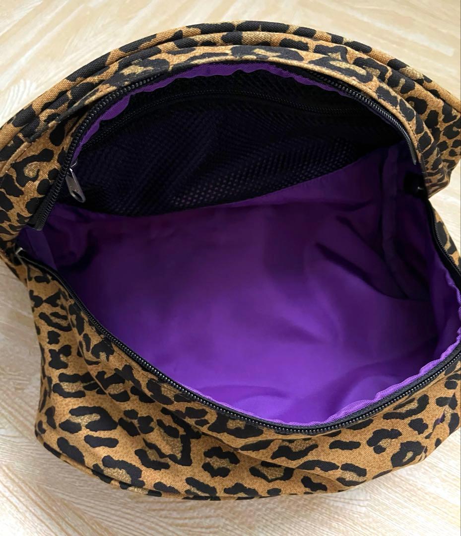ぬぷす　美品　ノースフェイスパープルレーベル　レオパード　バッグ