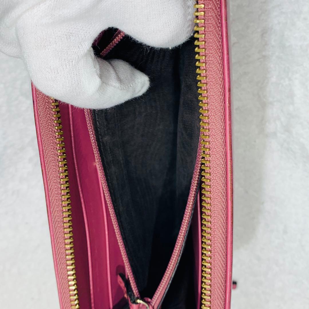 ⭐️GUCCI　グッチ　L字長財布 レザー ピンク 332747 525040