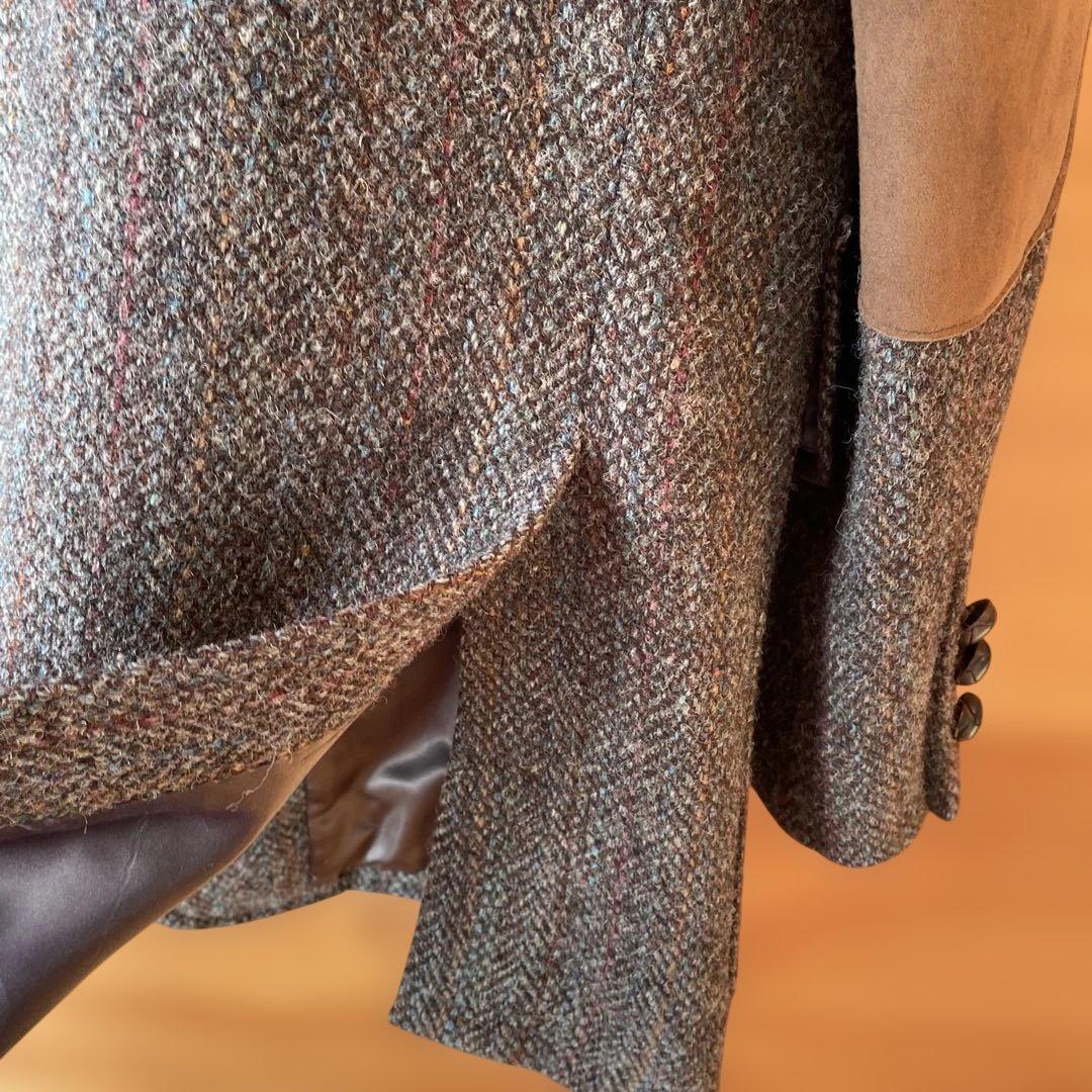 【Fox FIRE製】Harris Tweed テーラードジャケット 肘当て付き