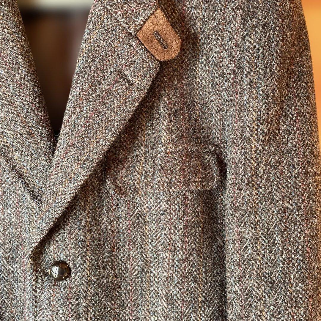 【Fox FIRE製】Harris Tweed テーラードジャケット 肘当て付き