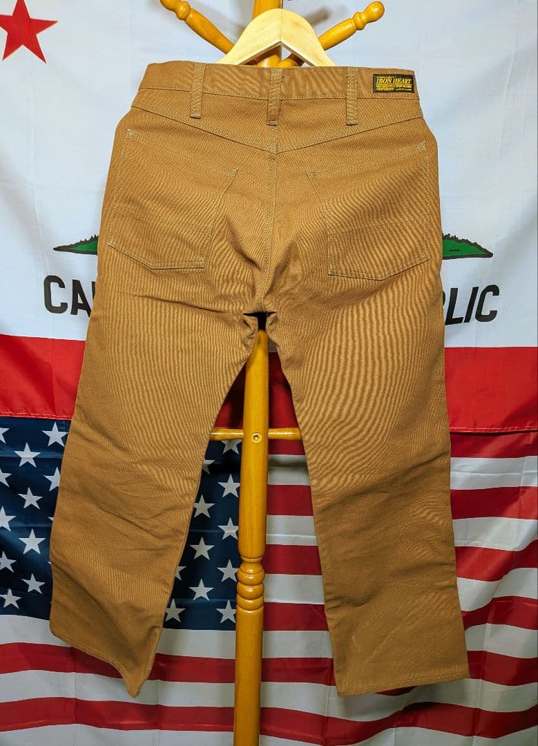 HARU　アイアンハート 801 ダック ダブルニー ワークパンツ 30