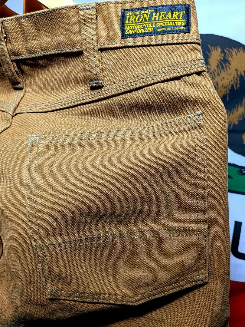 HARU　アイアンハート 801 ダック ダブルニー ワークパンツ 30