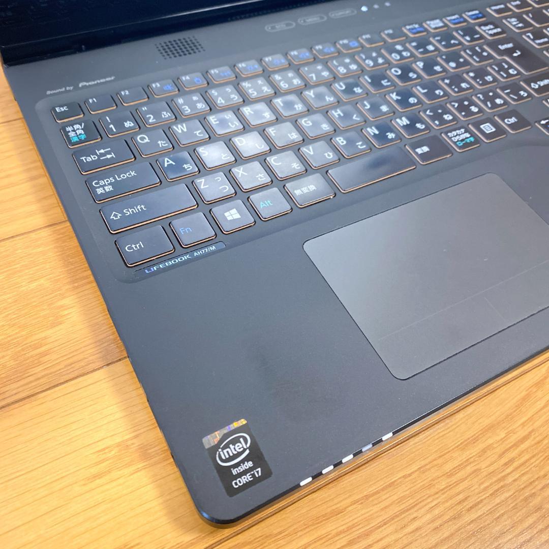 オフィス2021✨4コアi7 メモリ16 SSD480 富士通ノートパソコン