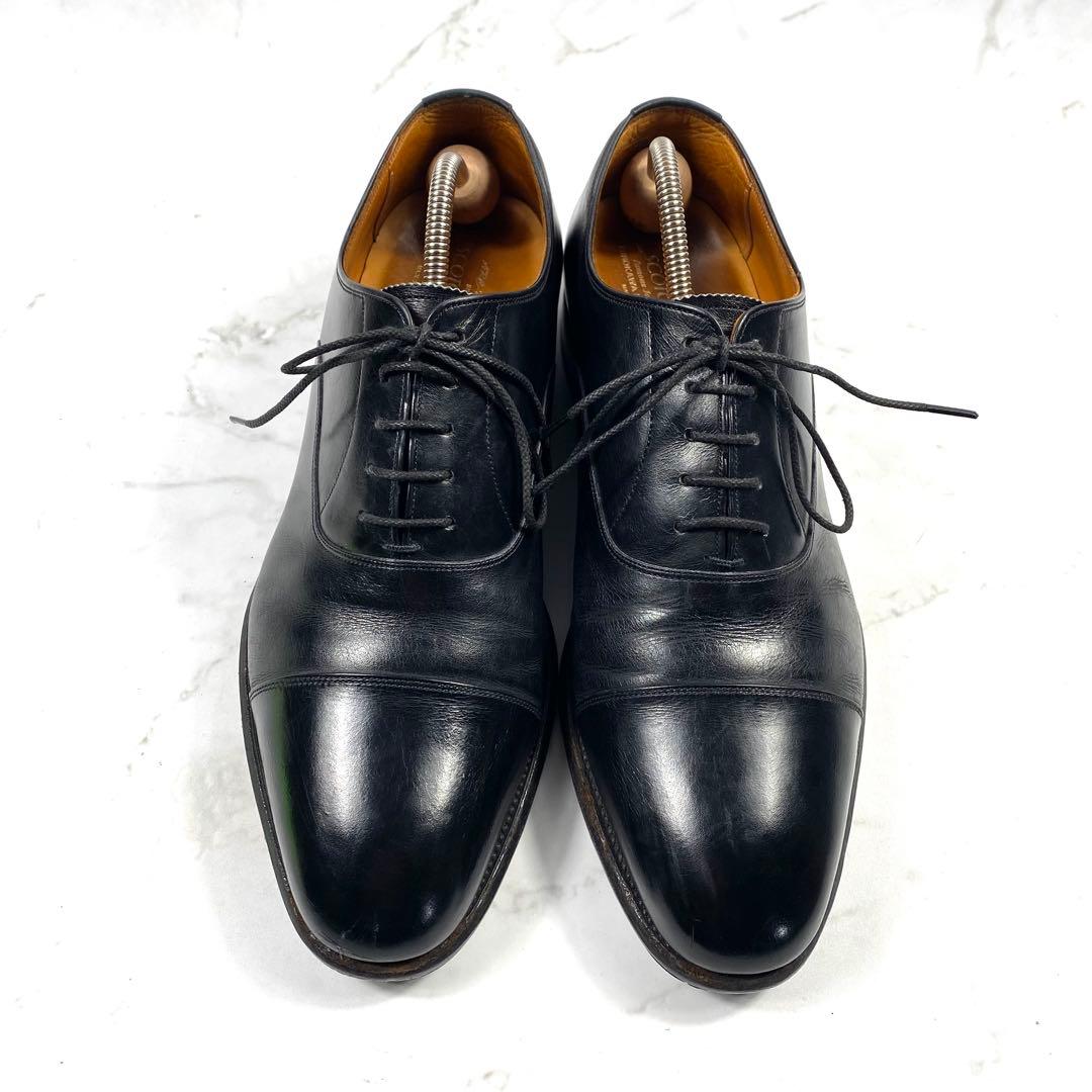 【美品】SCOTCH GRAIN ビジネスシューズ ストレートチップ 黒 26