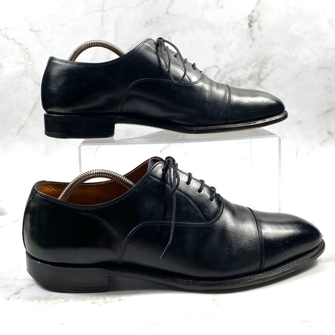 【美品】SCOTCH GRAIN ビジネスシューズ ストレートチップ 黒 26