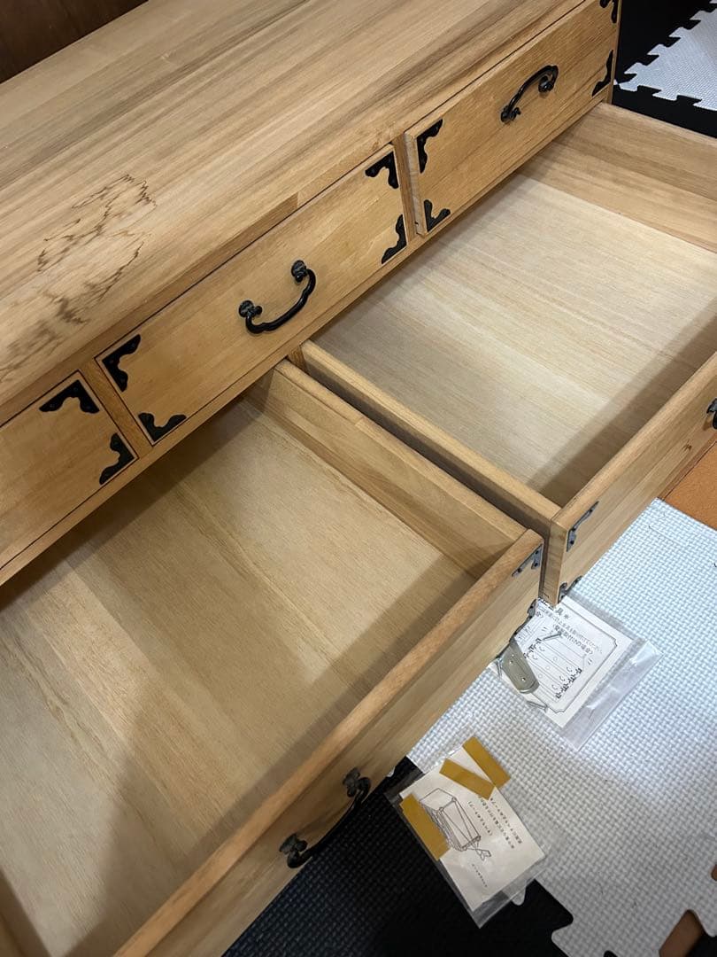 桐たんす　箪笥　2段　和服　着物　押入れ収納