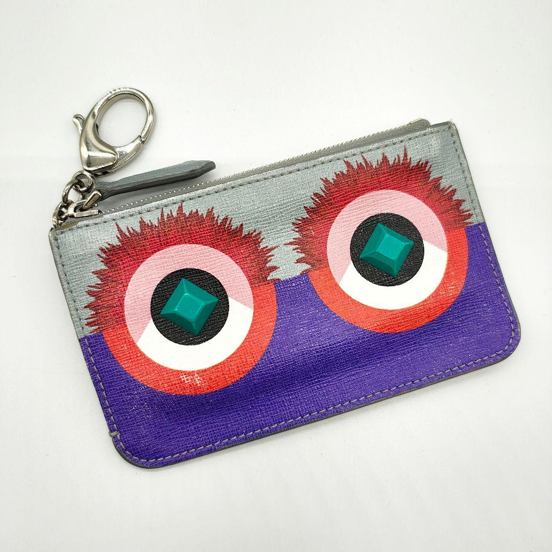 美品 FENDI モンスター キーリングケース カードケース