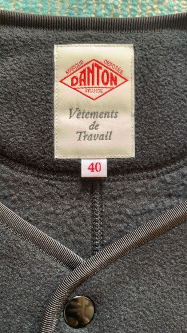 DANTON ダントンノーカラーフ リースカーディガン JD-8939