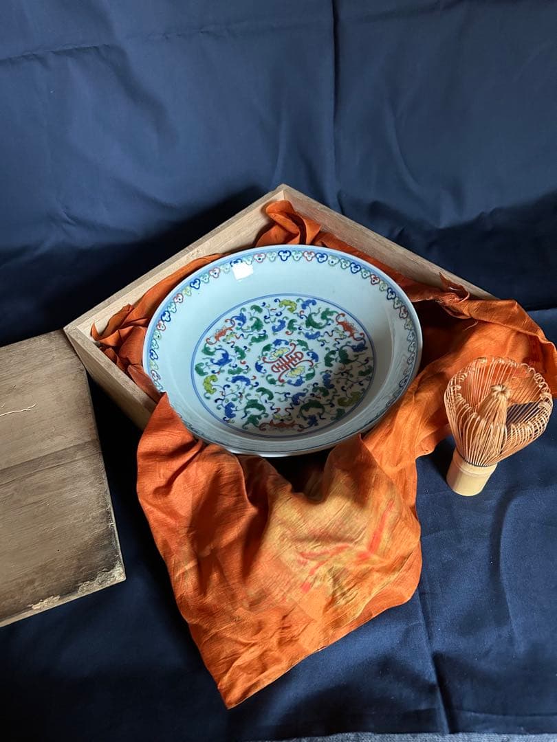 ○ 時代物　清代皿　中国美術　唐物