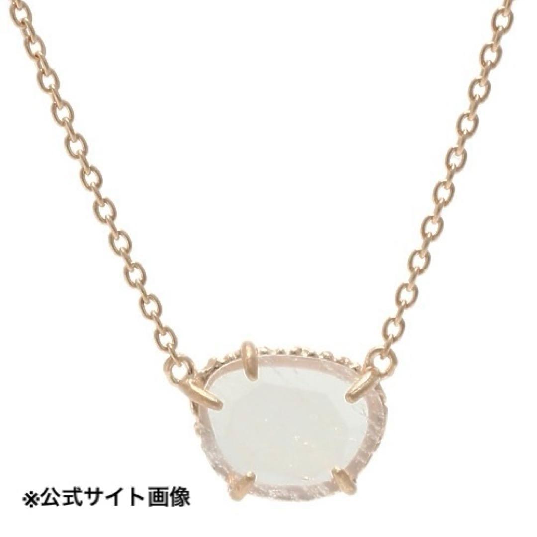 agete アガット【スキニーストーン】K10ネックレス 1石ネックレス