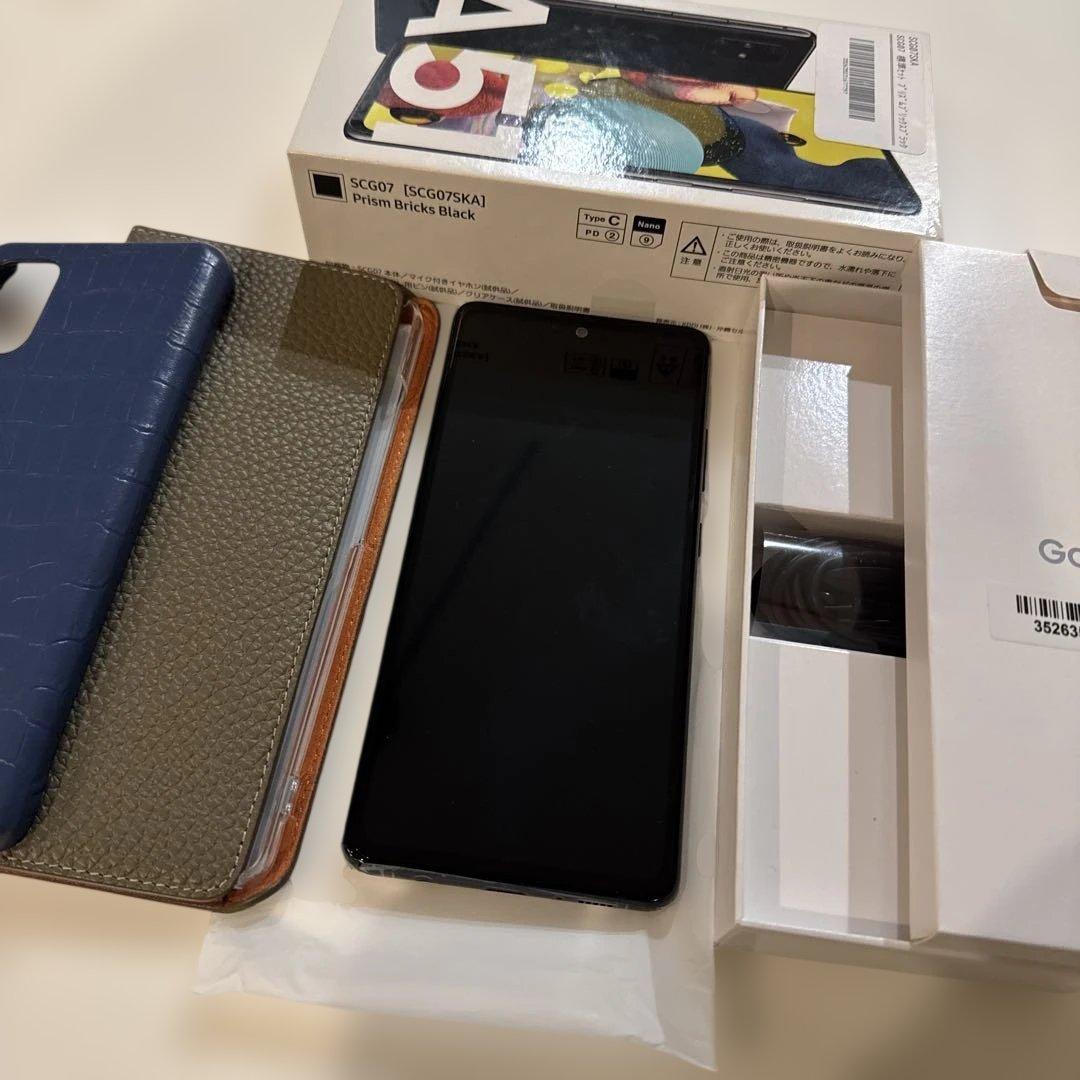 Samsung Galaxy A51 5G ブラック ケース付き