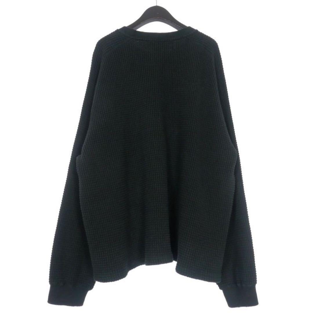 トップス ANCELLM 23AW DAMAGE HEAVY WAFFLE