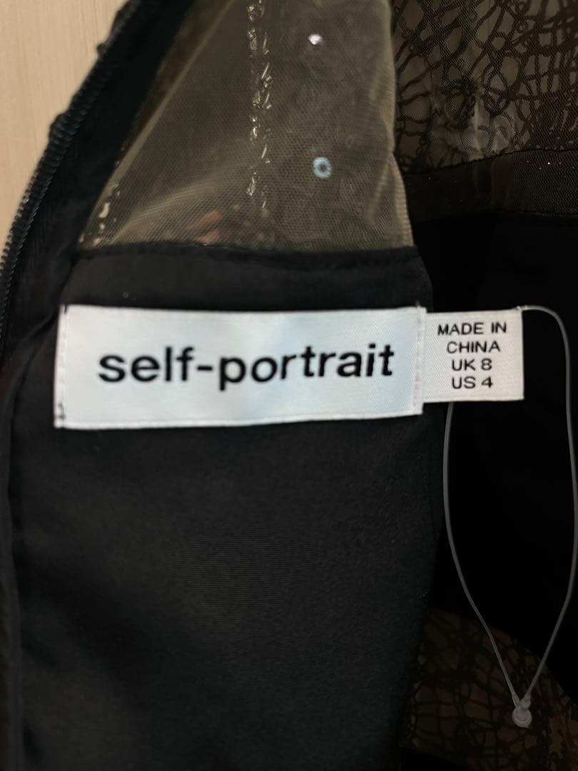 self portrait キラキラ　ビジュー　ロングドレス　ロングワンピース