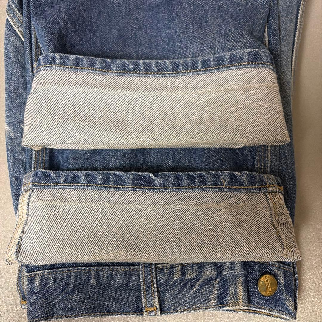 W38xL30 カーハート デニムペインターパンツ ダブルニー メキシコ製 ⑤