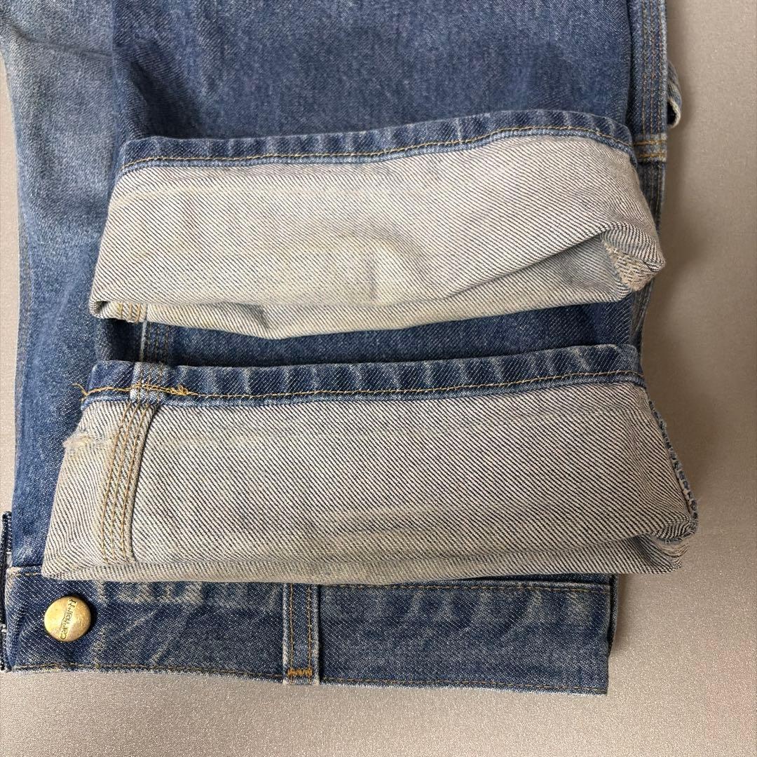 W38xL30 カーハート デニムペインターパンツ ダブルニー メキシコ製 ⑤