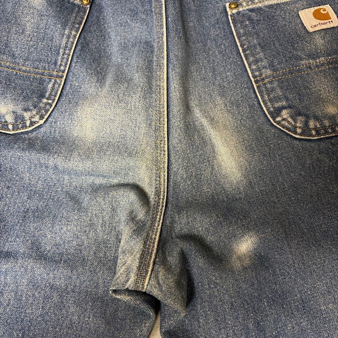 W38xL30 カーハート デニムペインターパンツ ダブルニー メキシコ製 ⑤