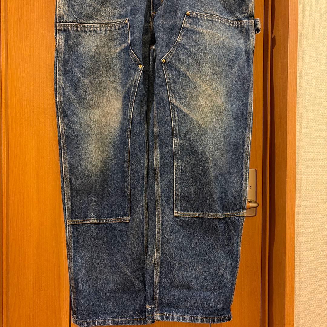 W38xL30 カーハート デニムペインターパンツ ダブルニー メキシコ製 ⑤