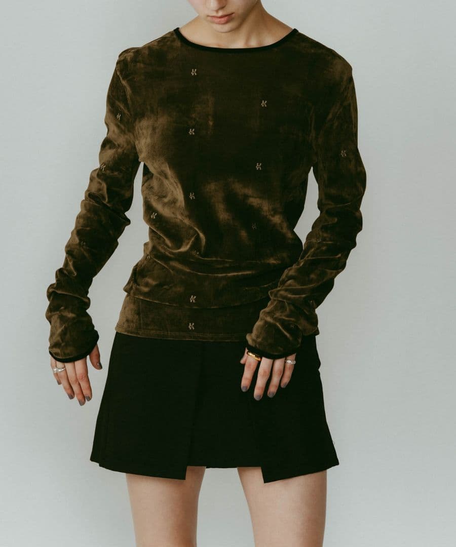 トップス Knuth Marf sheer velour top