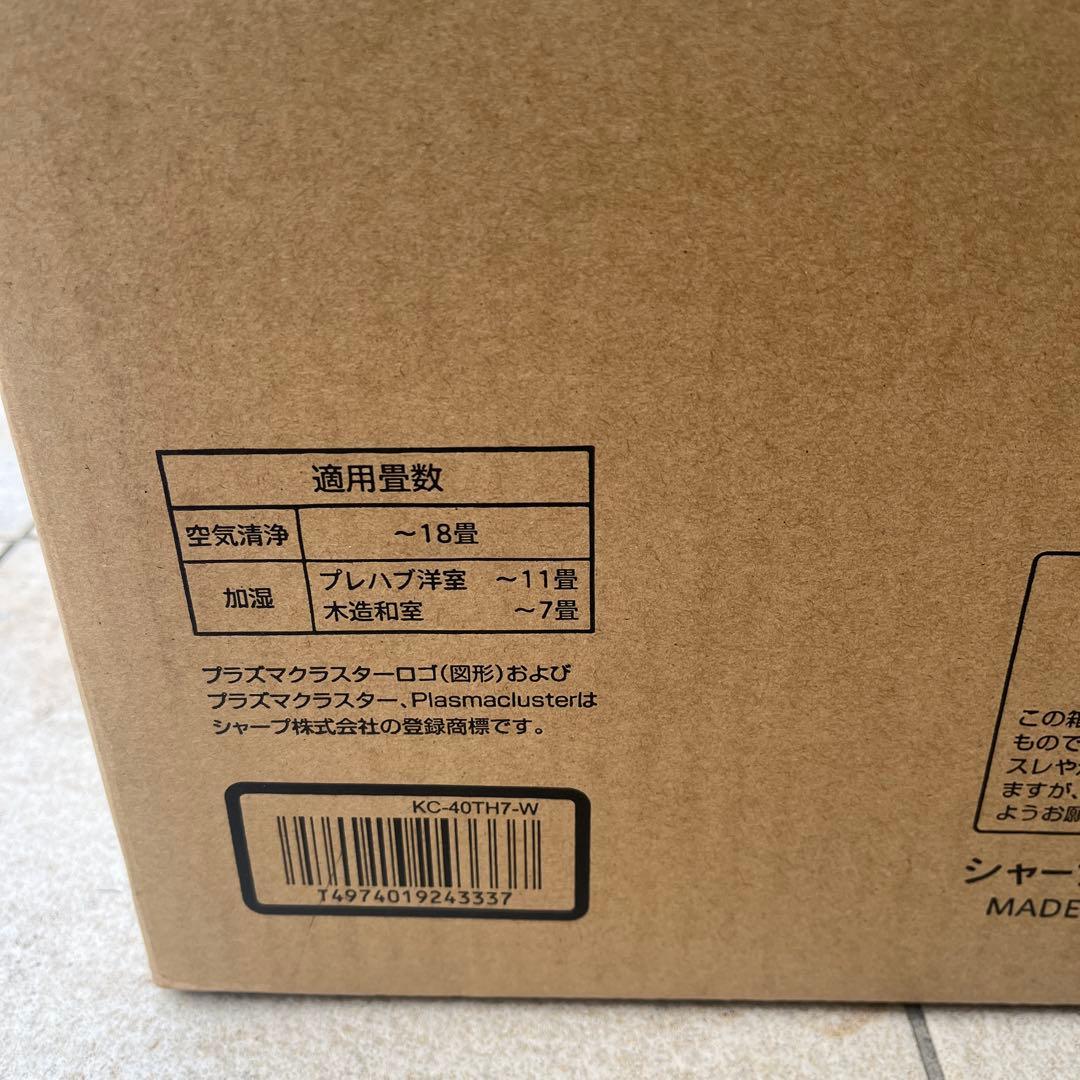 SHARP 空気清浄機 KC-40TH7-W