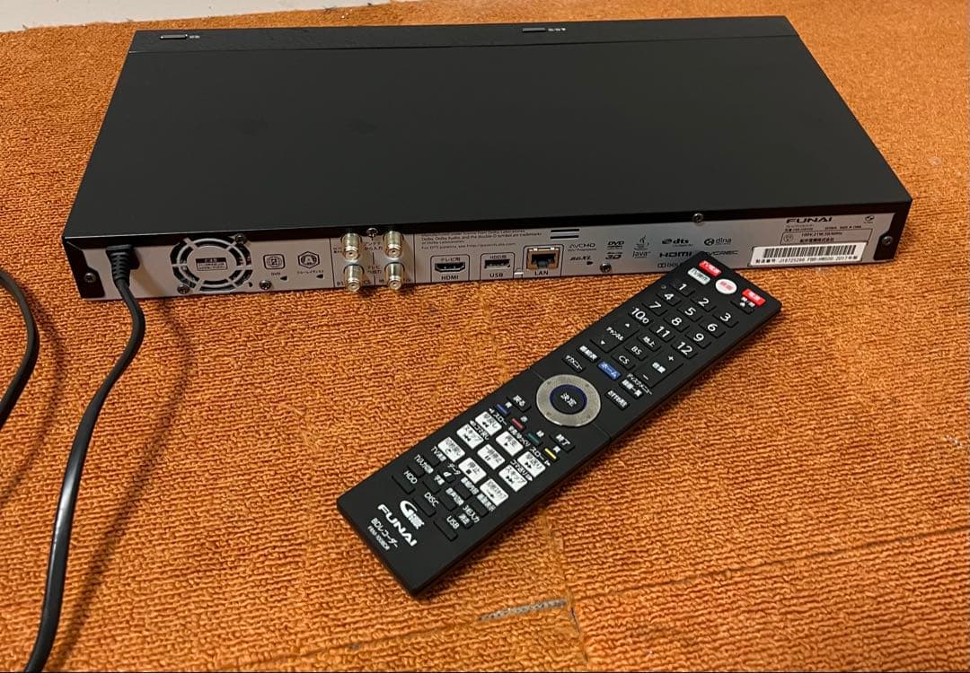 Funai ブルーレイレコーダー HDDレコーダー2番組同時録画　長時間録画