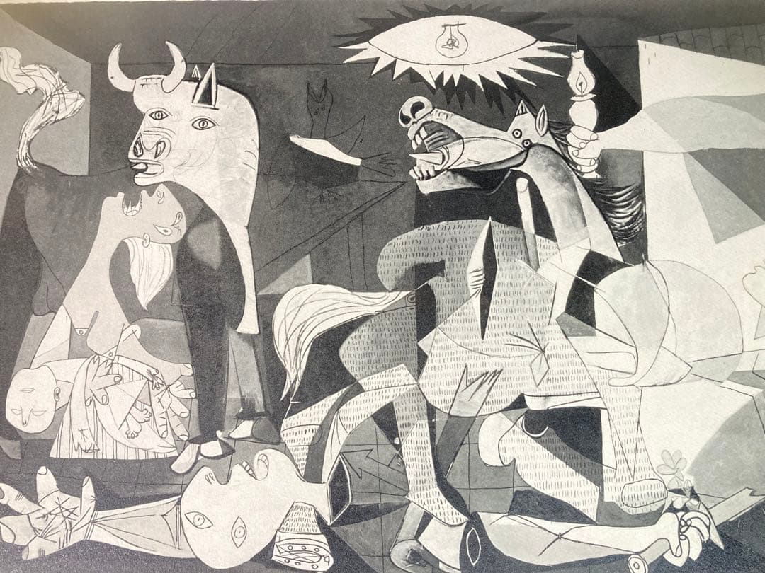 【真作】パブロ・ピカソ「ゲルニカ」大判リトグラフ 300部限定 あずま工芸 版画