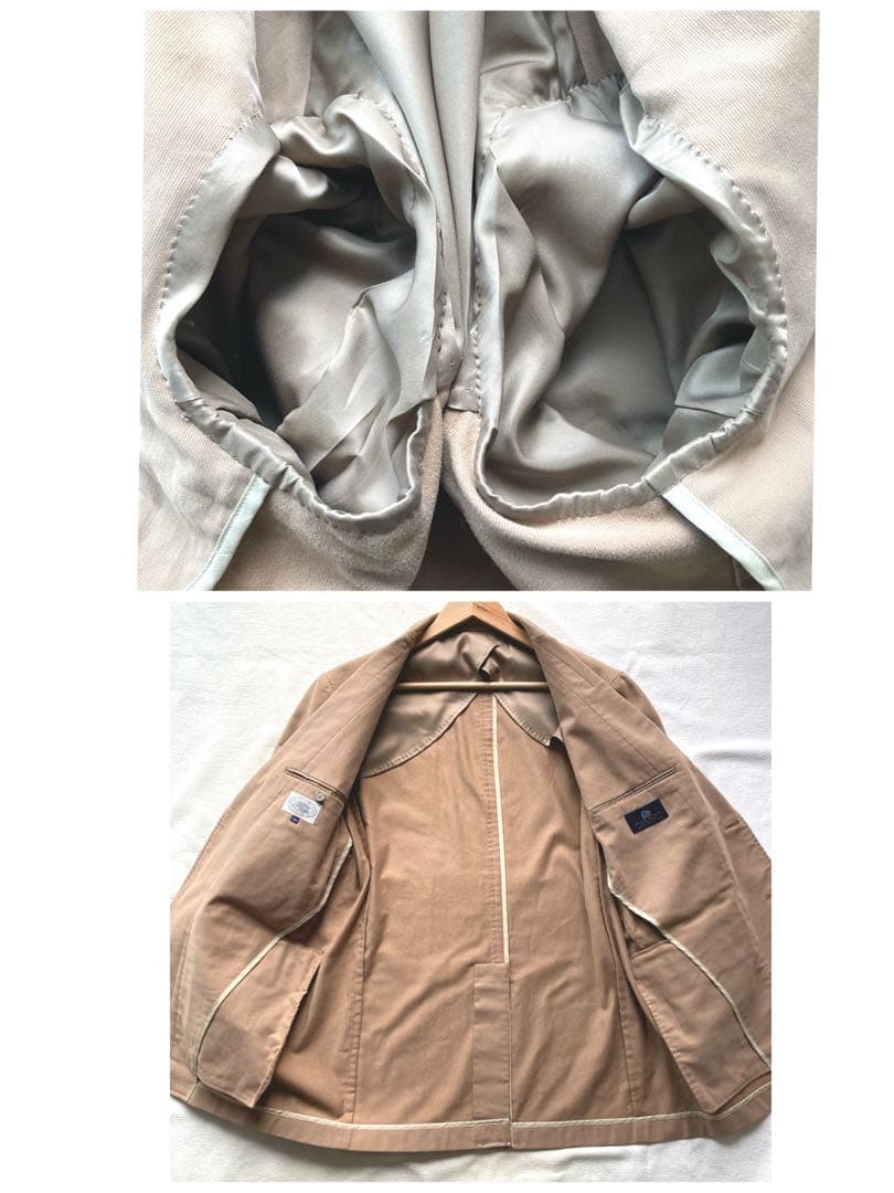 サメオJ.PRESS ジャケット　サイズLL ブラウン　美品　段折　背抜