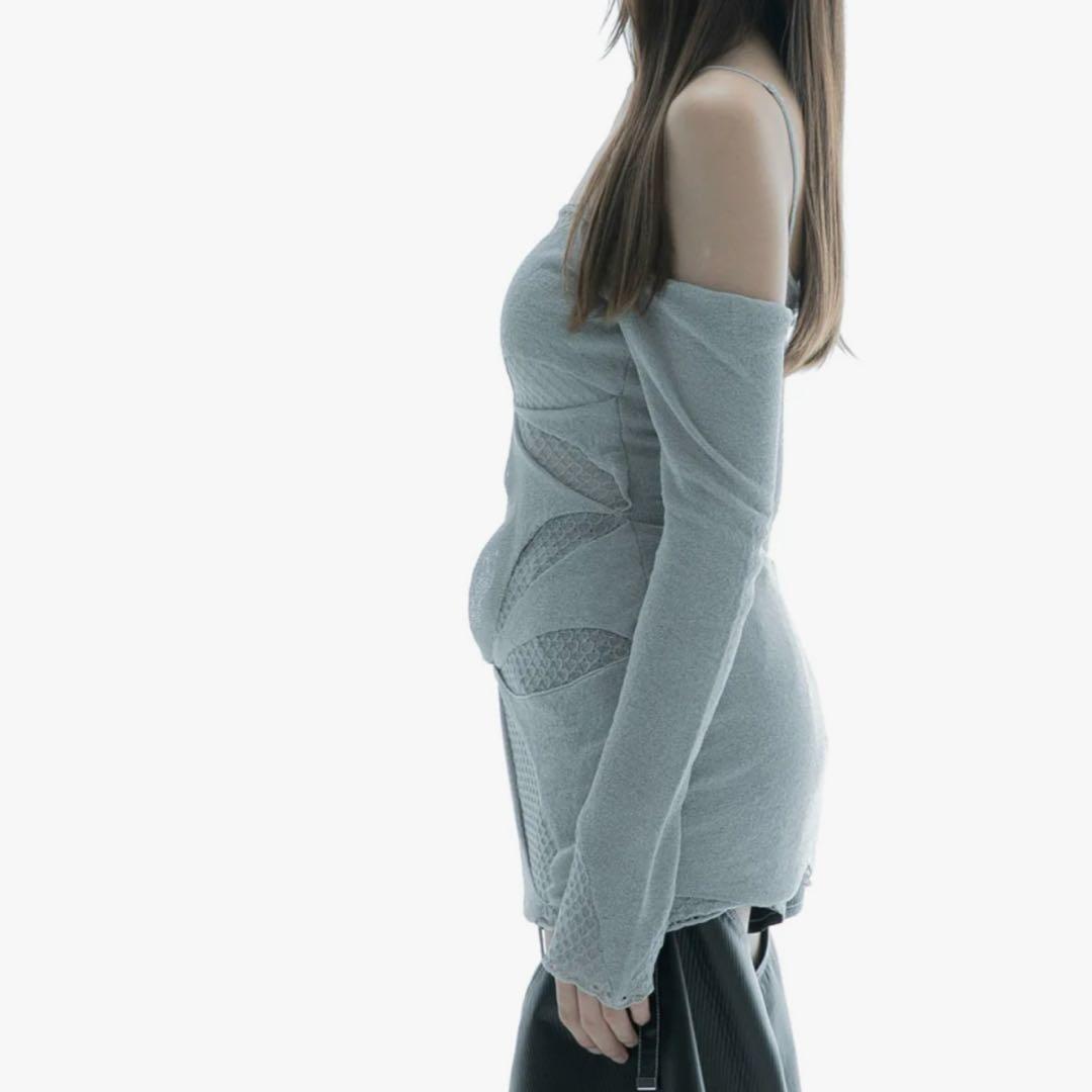 トップス S cut out tops petal theredthread