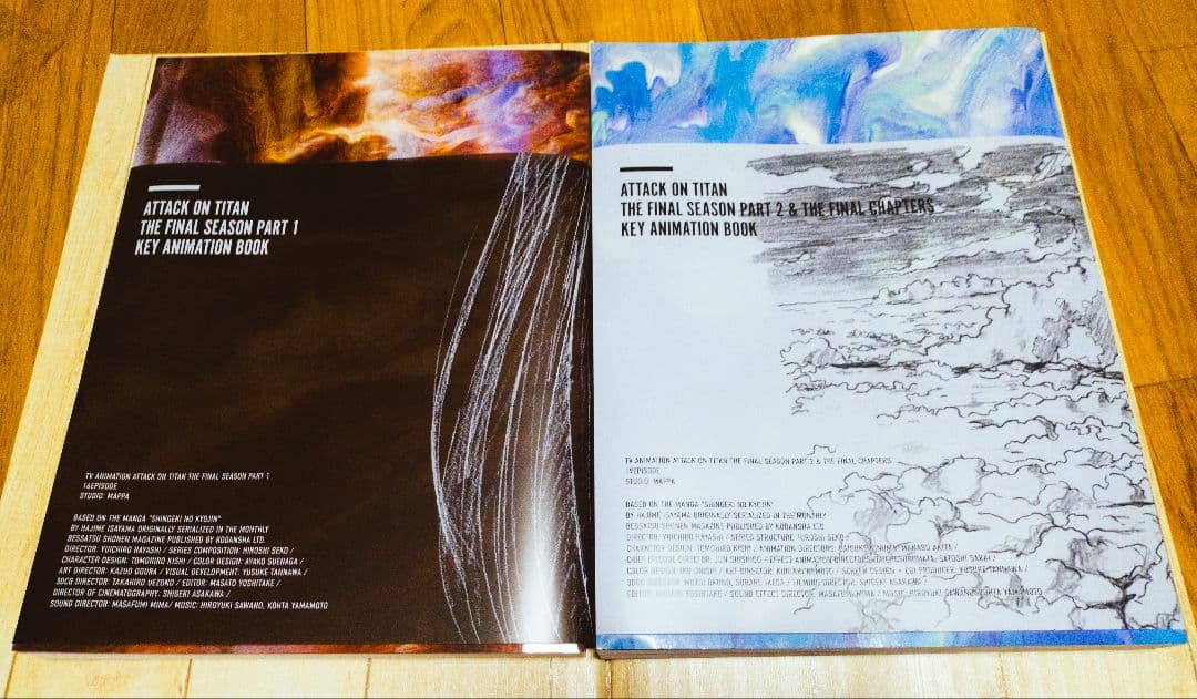 進撃の巨人 KEY ANIMATION BOOK Part1,2 2冊セット