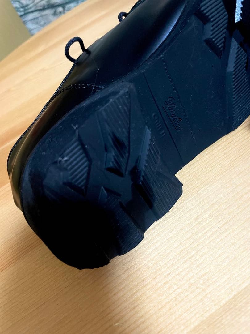 Paraboot MICHAEL ガラスレザー ブラック 4(24cm)ほぼ新品