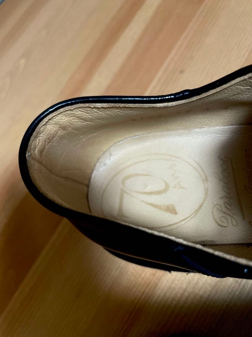 Paraboot MICHAEL ガラスレザー ブラック 4(24cm)ほぼ新品