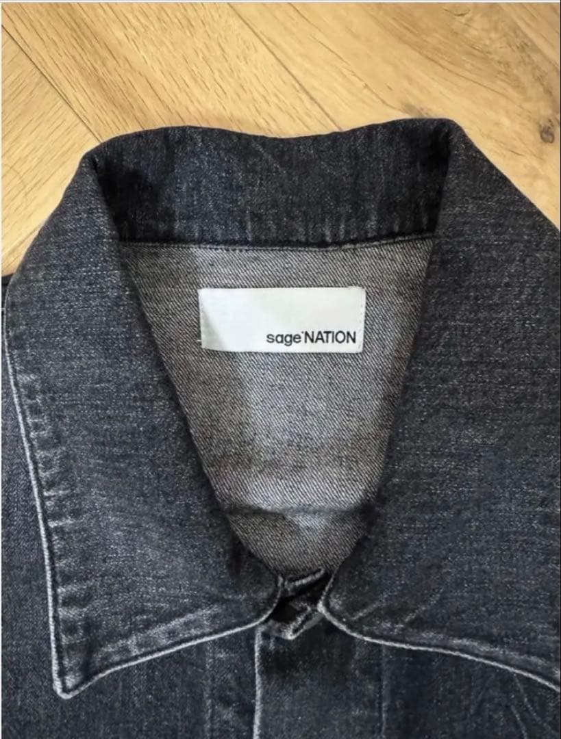 ジャケット・アウター SAGE NATION / BLK /S084-DENIM JIJIJACKET