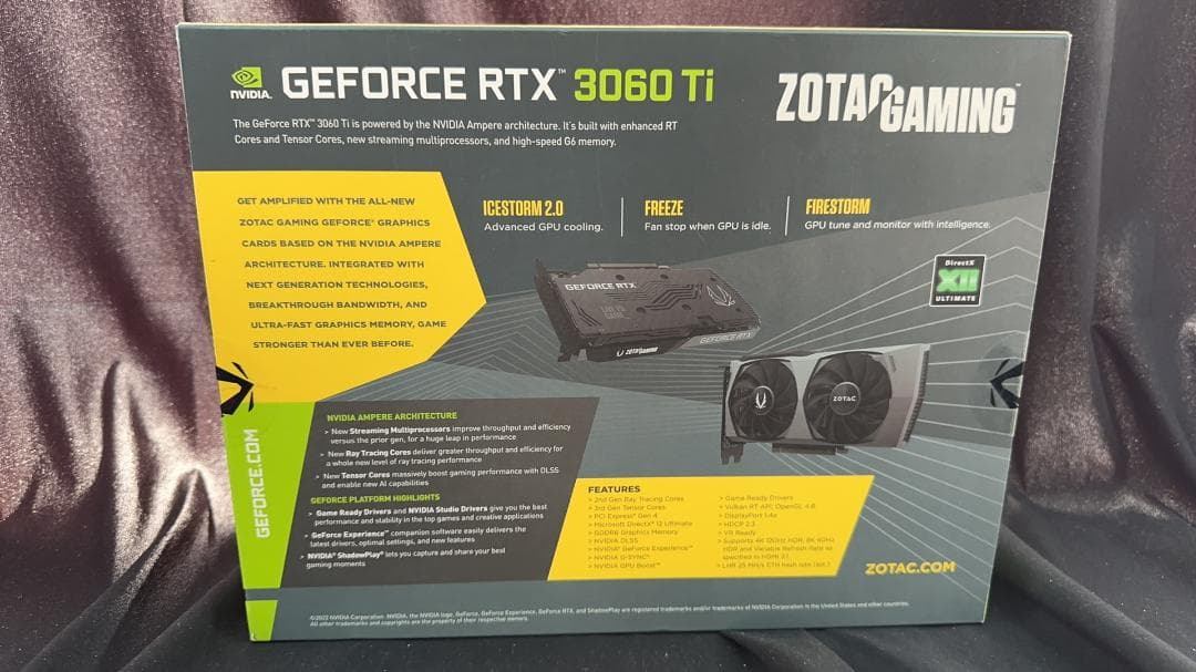 グラフィックボード・グラボ・ビデオカード ZOTAC RTX 3060TI