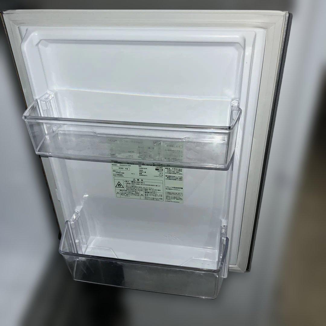 美品/AQUA/ステンレス冷蔵庫/TOSHIBAクリスタルドラム洗濯機2点セット