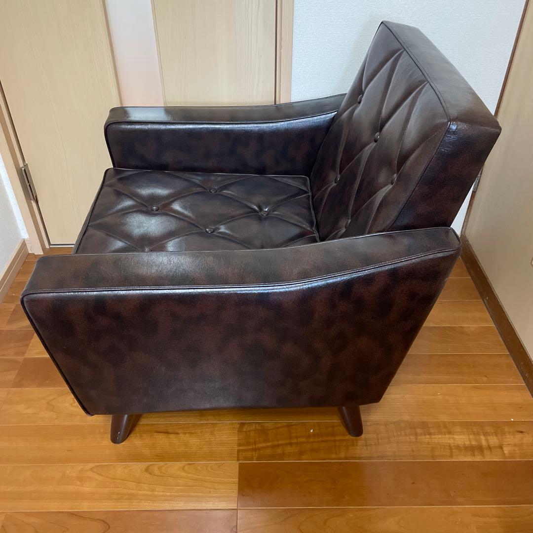 ★週末セール★カリモク　ロビーチェア　 1人掛け　アームチェア 　ダークブラウン