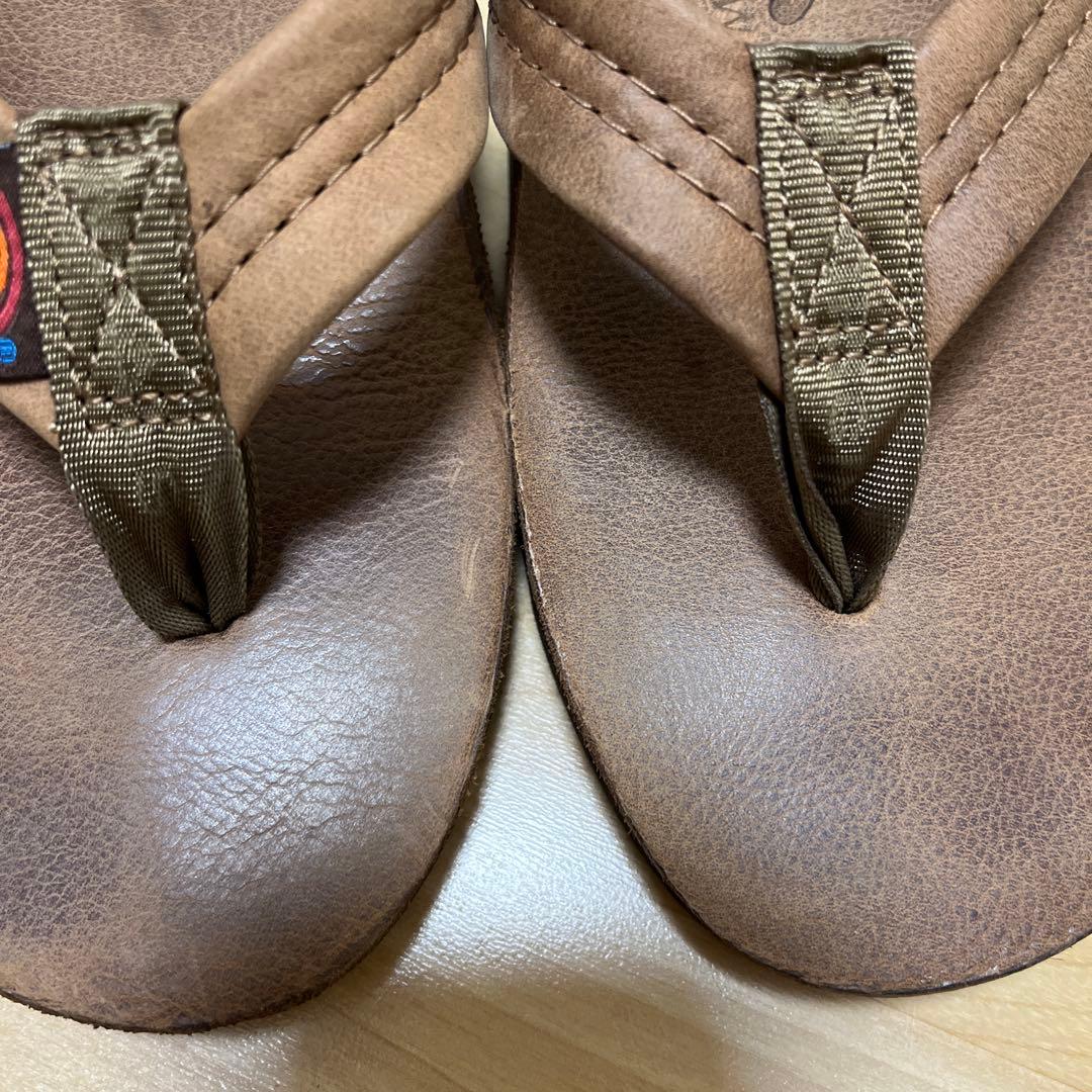 レインボーサンダル　ラグジュアリーレザー　ダブルレイヤー